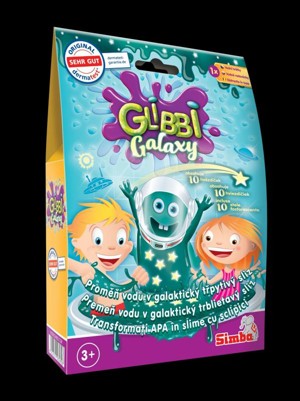 Glibbi Galaxy Slime sliz  s hvězdičkami