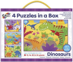 PUZZLE Galt -   4 Puzzle v krabici - Dinosauři  