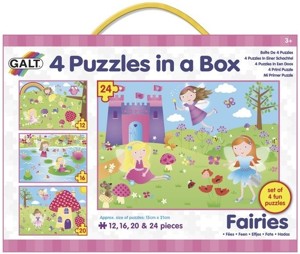 PUZZLE Galt -  4 Puzzle v krabici - Víly  