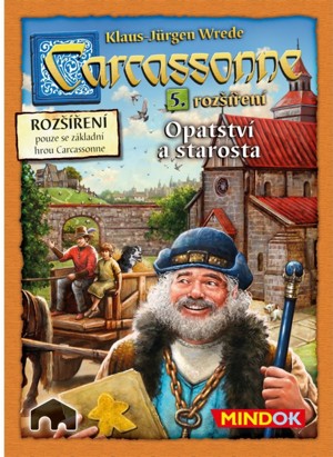 MINDOK CARCASSONNE 5.rozšíření OPATSTVÍ/STAROSTA 