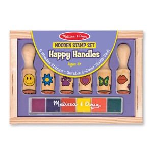 MELISSA & DOUG - DŘEVĚNÁ RAZÍTKA V KRABIČCE 6 KS 