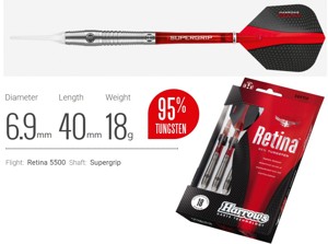 Šipky Harrows soft Retina Style A 18gR