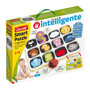 Quercetti 0231 Smart Puzzle magnetico first colors