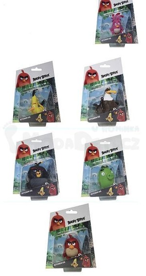 Angry Birds: 3D figurka 7-8,5 cm s nylon přívěskem