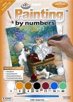 Malování podle čísel - Junior 22x30cm Kočičky
